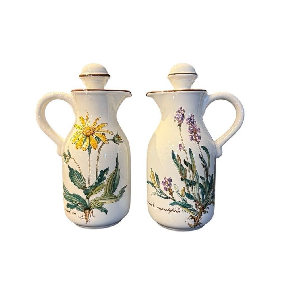 Villeroy & Boch Botanical Oil And Vinegar Carafes Set Of Two